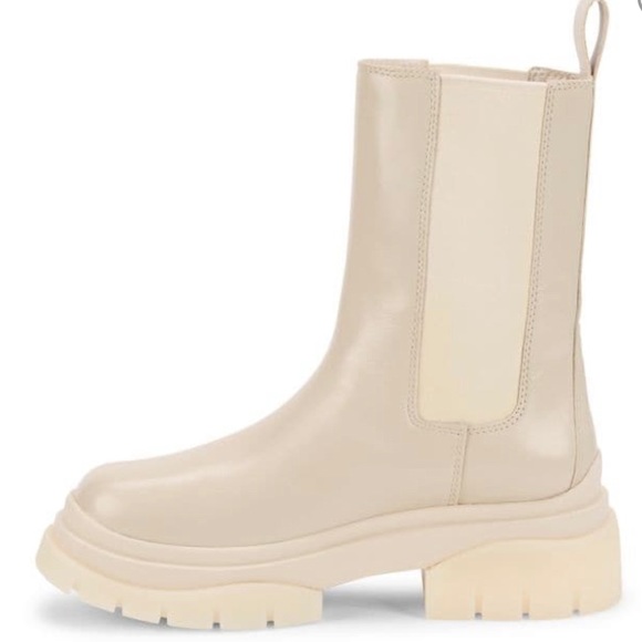 Ash leather platform Chelsea boots off-white cream 37 - Picture 3 of 9